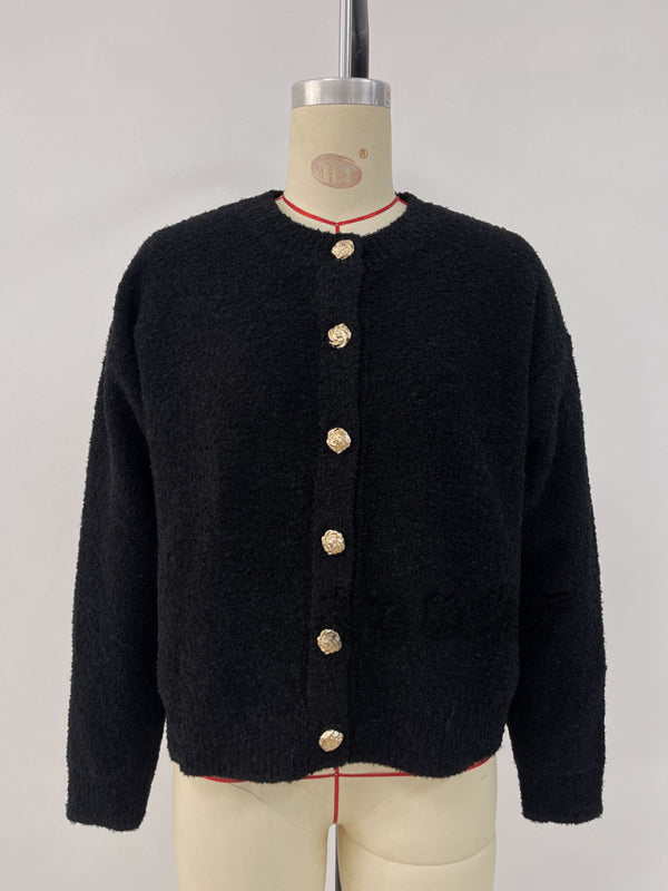 Camisola de Malha com Botões à Frente