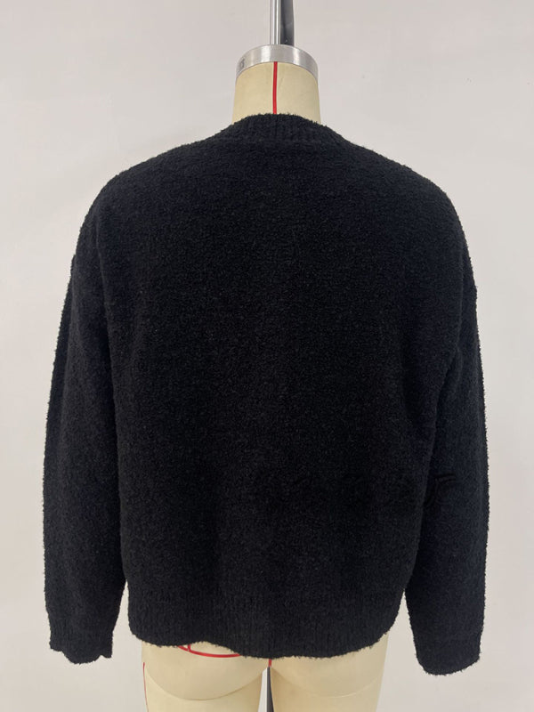 Camisola de Malha com Botões à Frente