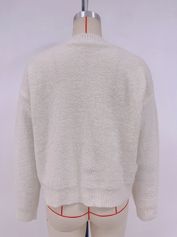 Camisola de Malha com Botões à Frente