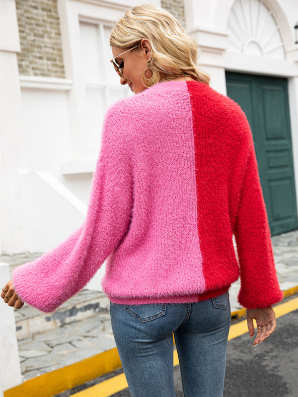 Kardigan na guziki z dzianiny patchworkowej