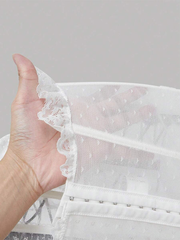 Bow-Tie Lace Fishtail Vest – Smiling Maria