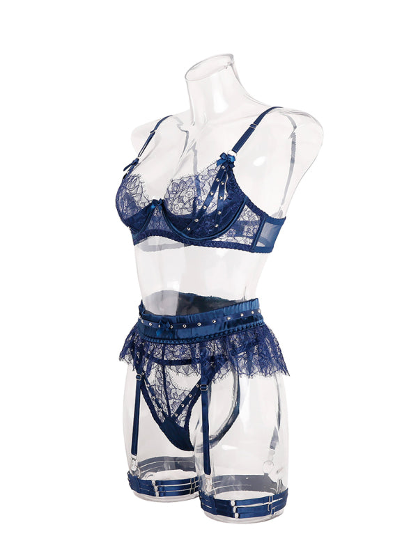 Lappspets rosettstrumpebandset – Smiling Maria