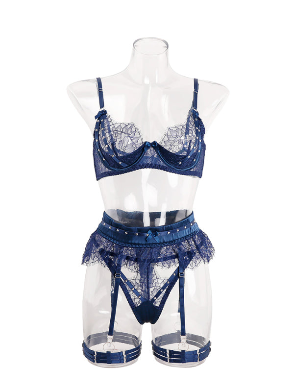 Lappspets rosettstrumpebandset – Smiling Maria