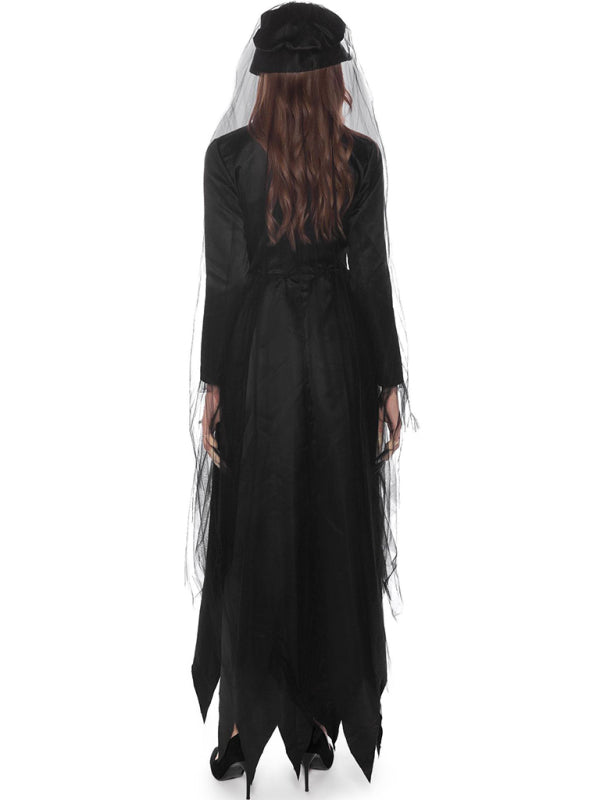 Ghost Vampire Bride Halloween Costume Dress