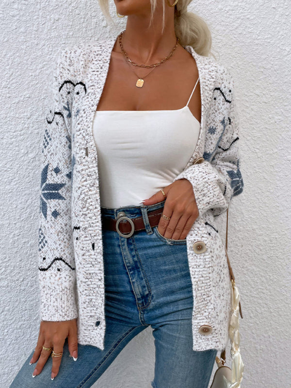 Sweter kardigan dzianinowy świąteczny – Smiling Maria