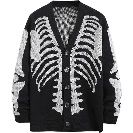 Cardigan en maille jacquard Halloween