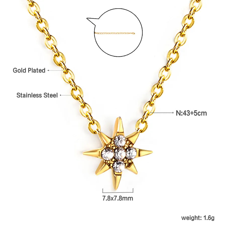 Gold Plated Star Butterfly Heart Pendant Necklace NE2C0002G