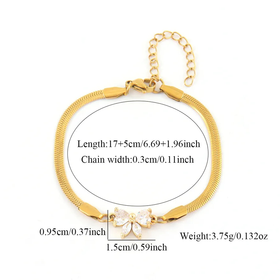 Gold Bow Knot Stainless Steel Bracelet