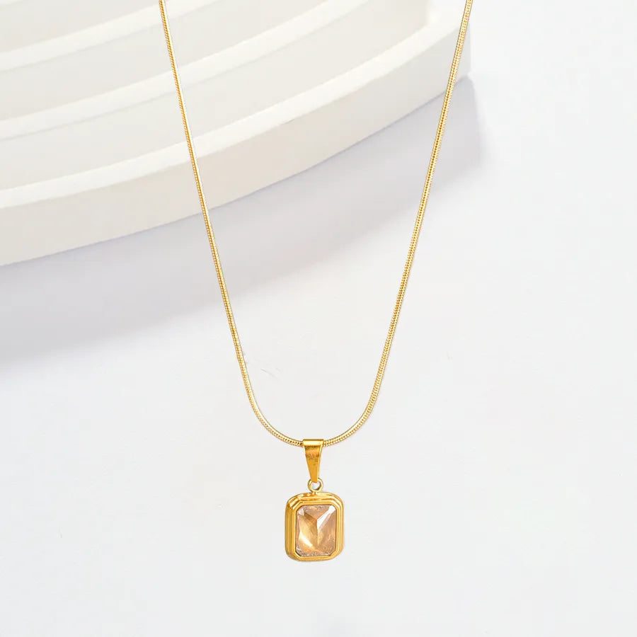 Titanium Steel Heart Pendant Necklace