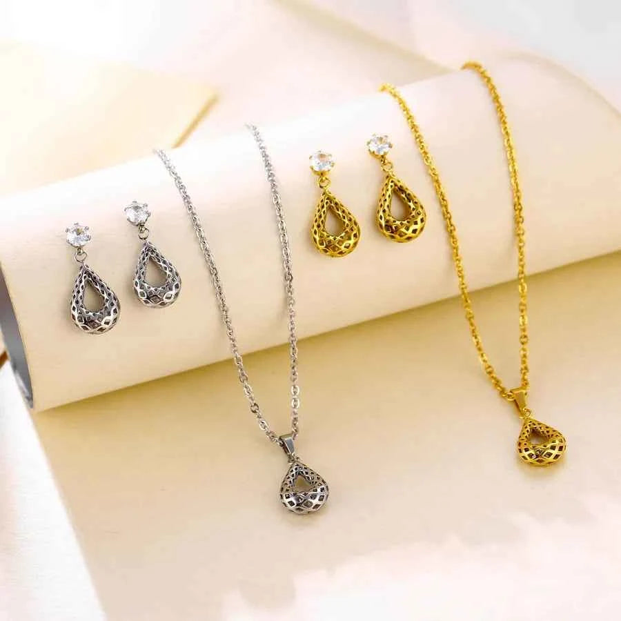 Titanium Steel Star Jewelry Set for Women