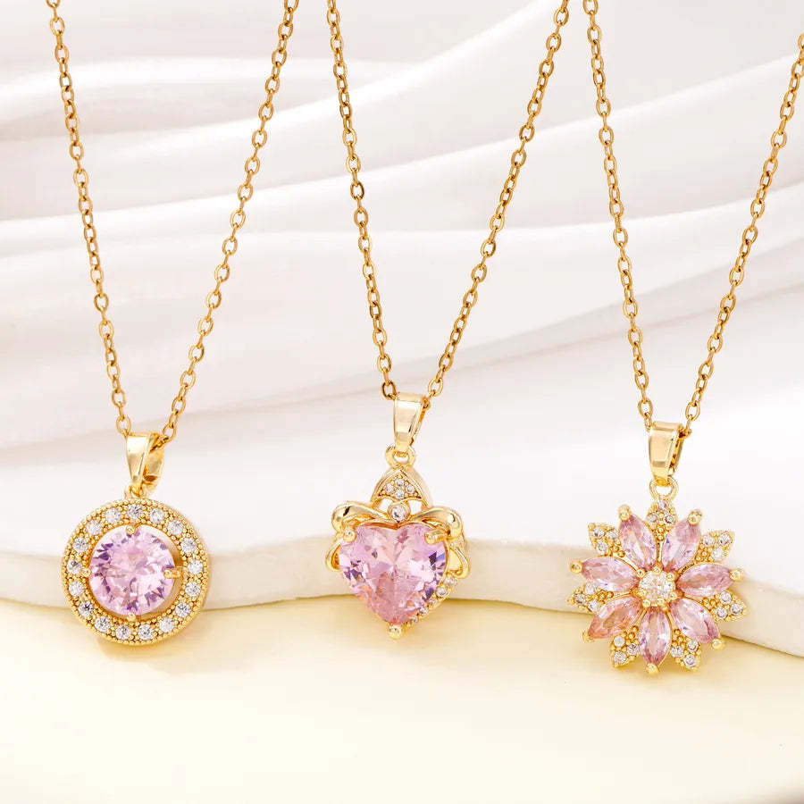 Luxury Floral Pendant Necklace for Women