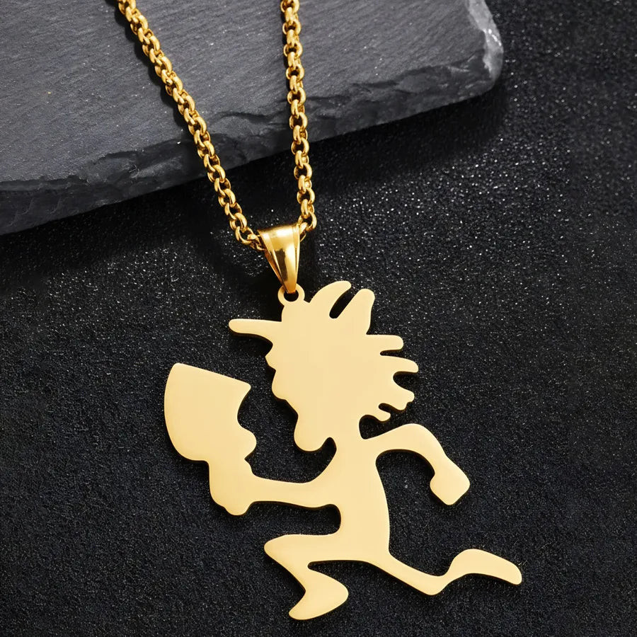 18K Gold Plated Chopper Pendant Necklace