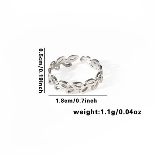 Titanium Steel Fish Tail Ring for Women