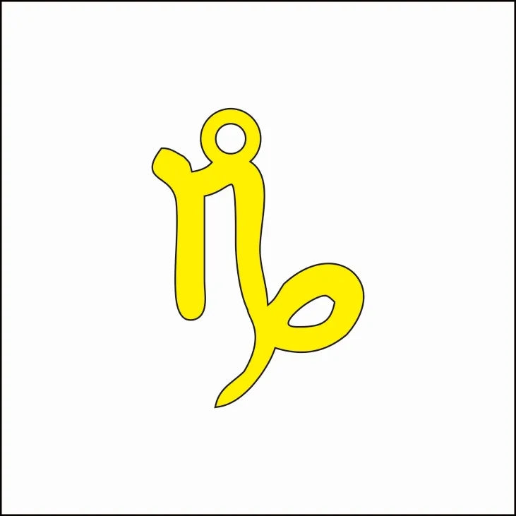 18K Gold Zodiac Pendant Necklace – Waterproof Steel 45+5cm Gold Capricorn