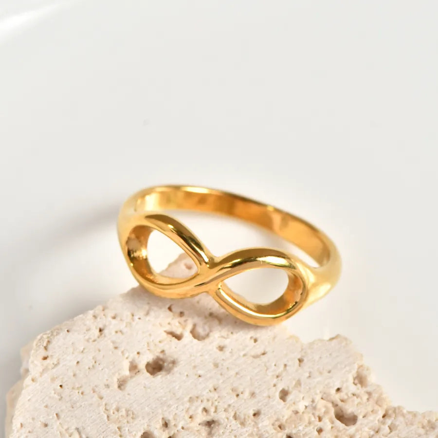 18K Gold Plated White Shell Square Ring 5772901