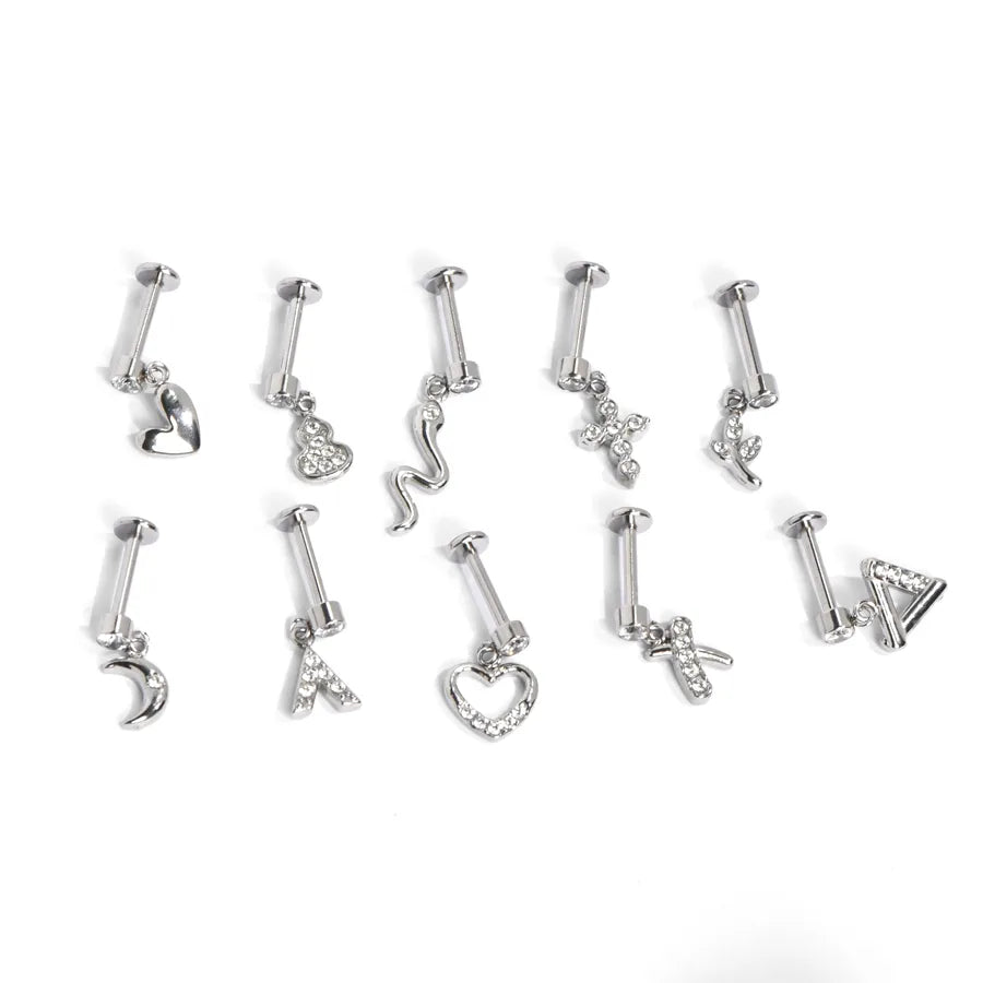 Stainless Steel Zircon Cartilage Stud Earring
