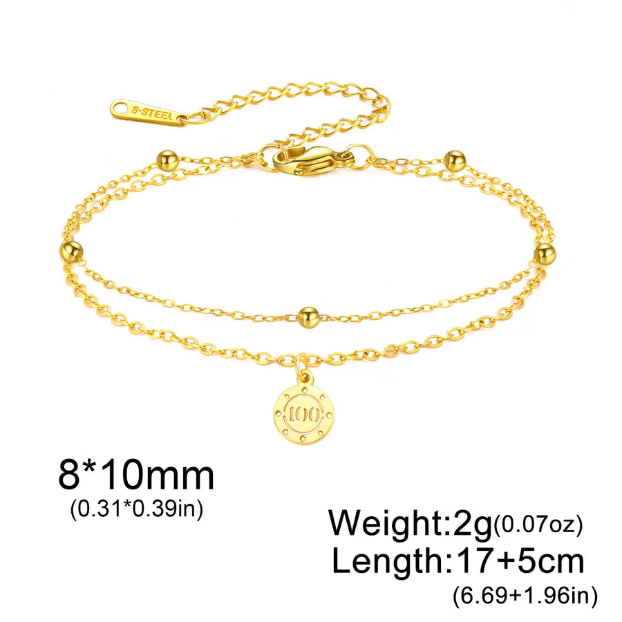 Minimalist Gold Cross Heart Bracelet Golden 100 points