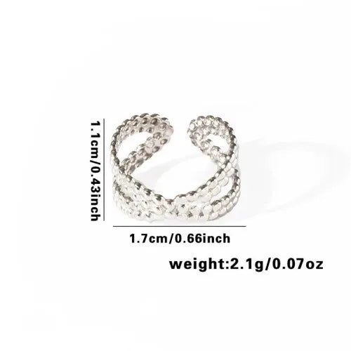 Titanium Steel Fish Tail Ring for Women