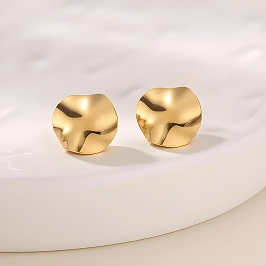 Gold Plated Stainless Steel Star & Moon Earrings