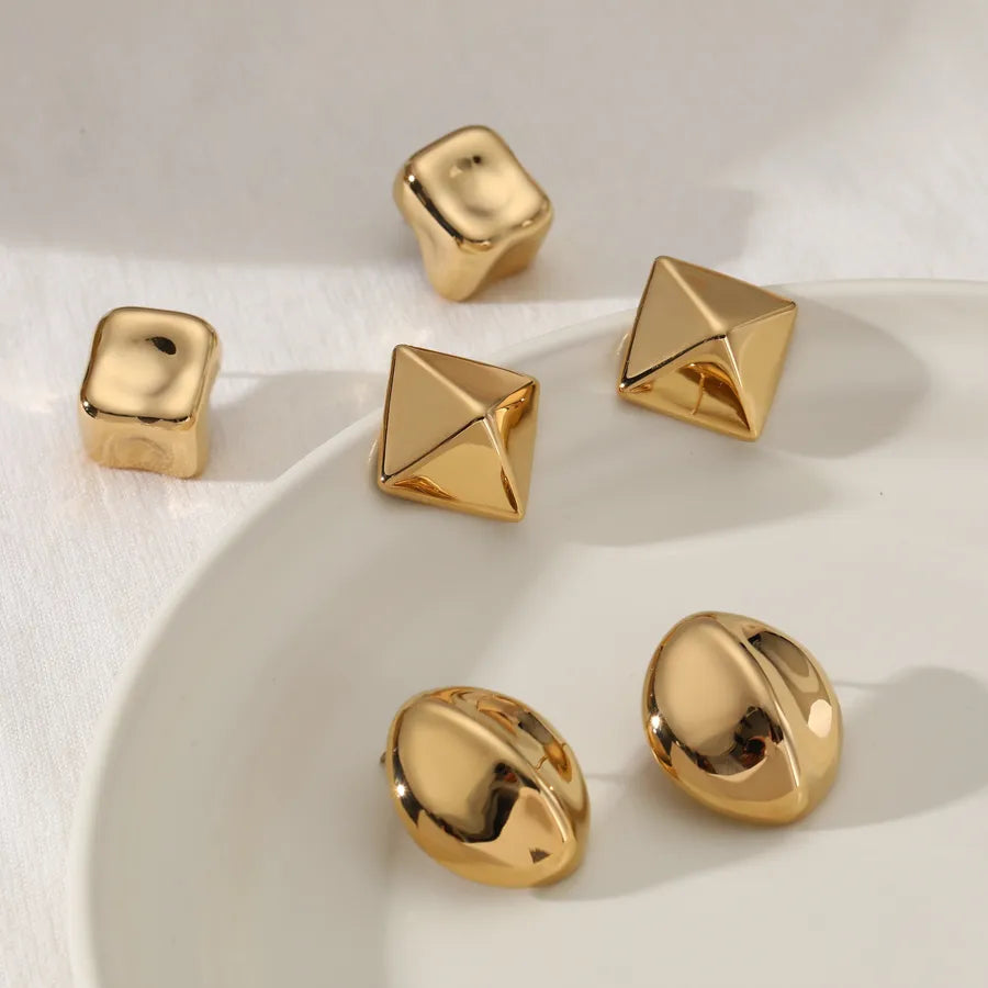 Elegant Geometric Stainless Steel Earrings