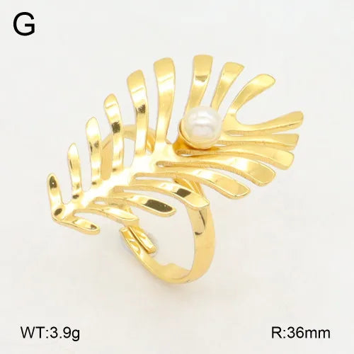 18K Gold Plated Stainless Steel Open Ring