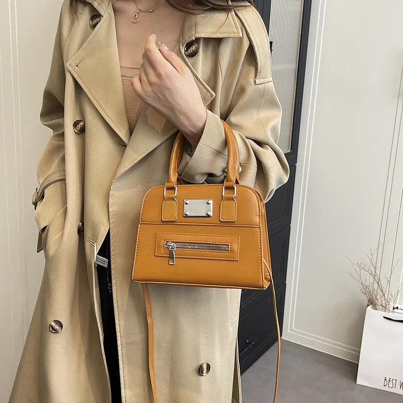 Urban Minimalist PU Leather Shoulder Tote