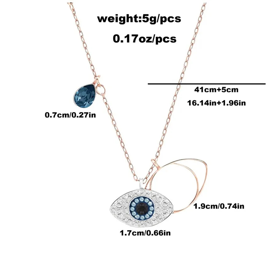 18K Gold Plated Eye Pendant Necklace