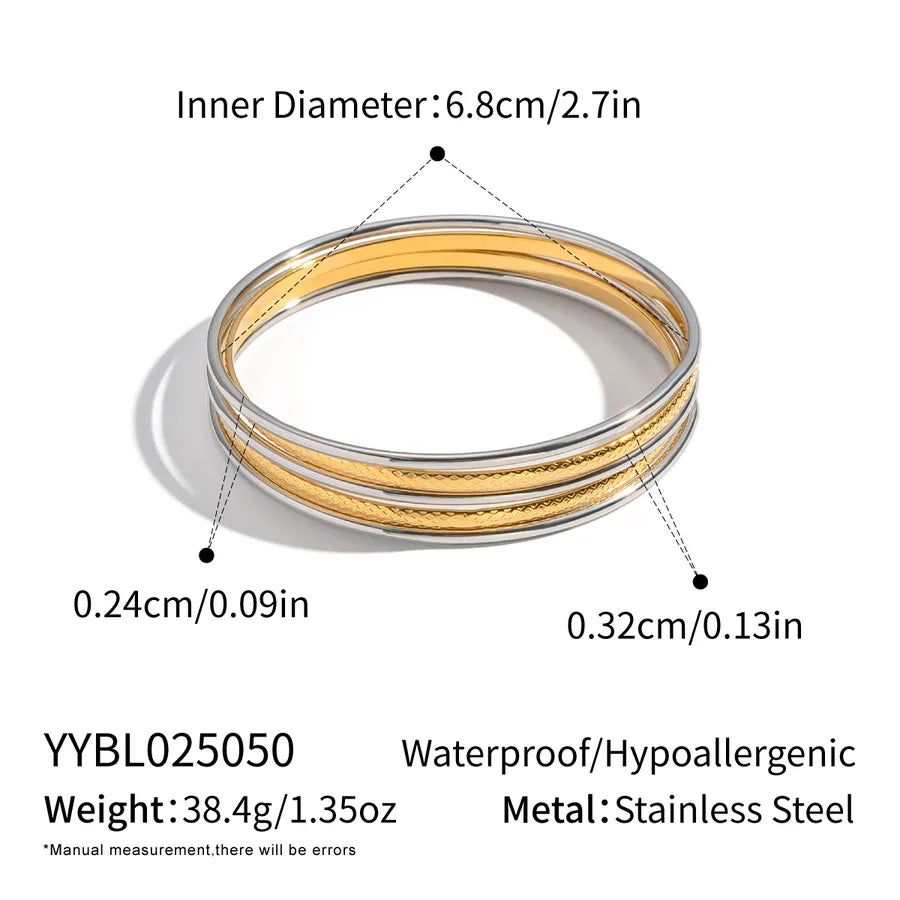 Colorful Geometric Stainless Steel Bracelet