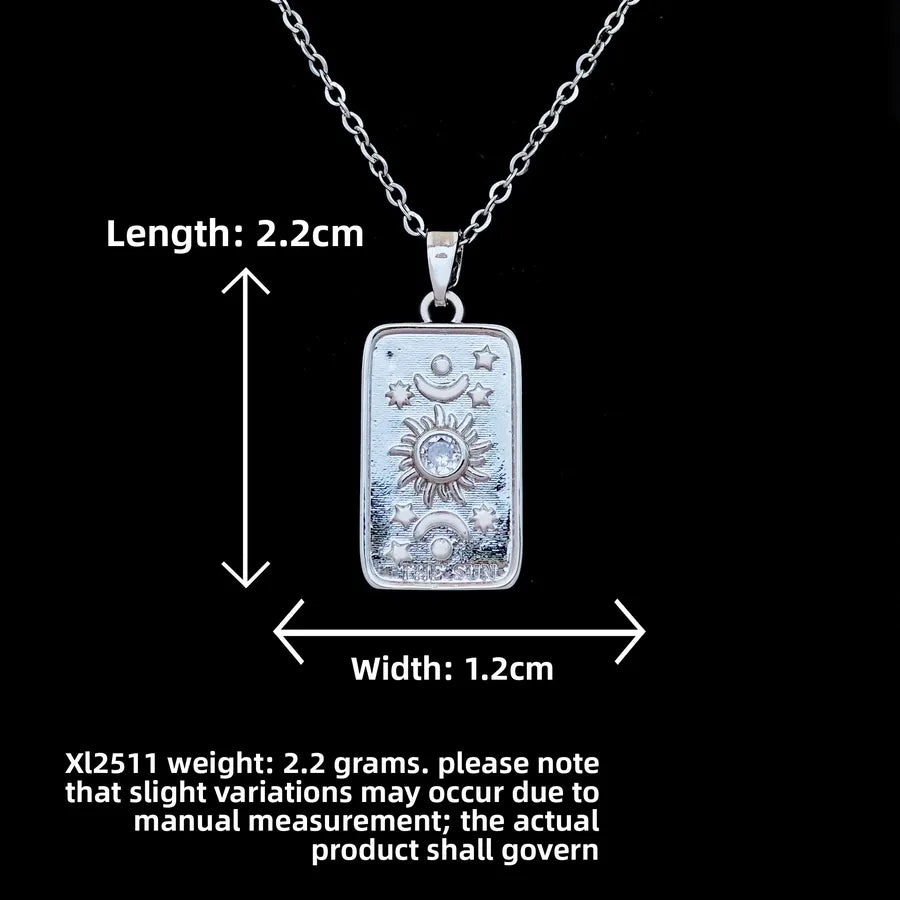 Butterfly & Whale Couple Pendant Necklace XL2511 Sun Square Brand Necklace Silver