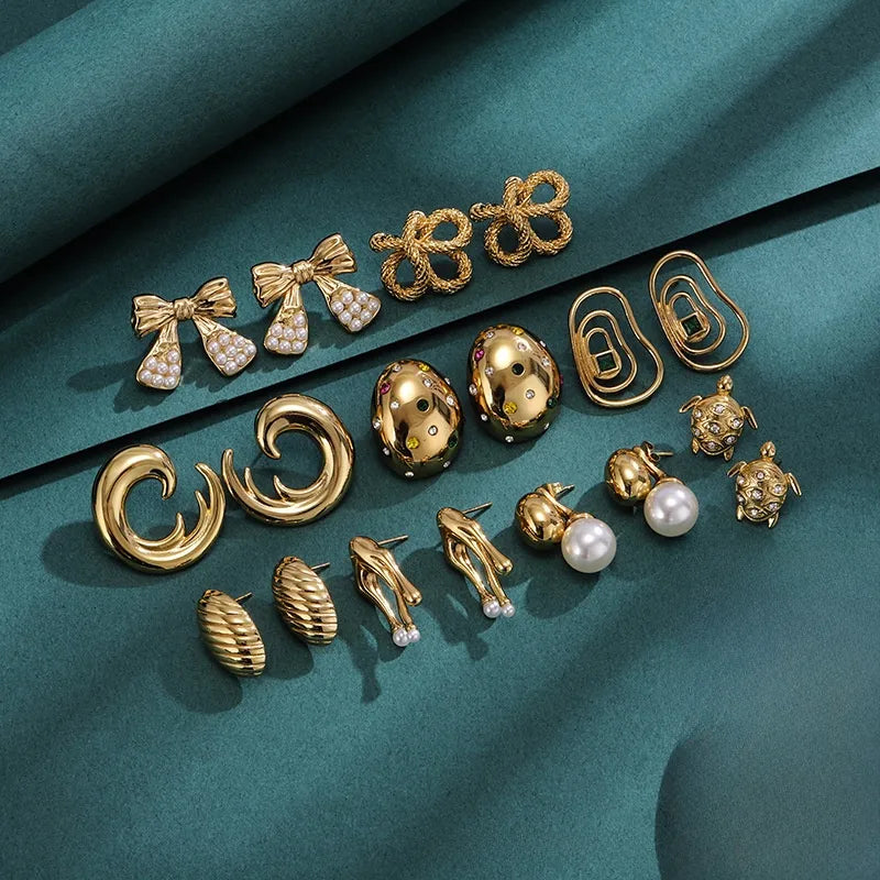 Bold Titanium Steel Large Hoop Earrings