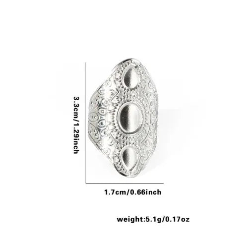 Titanium Steel Fish Tail Ring for Women Adjustable Opening TYR0389$