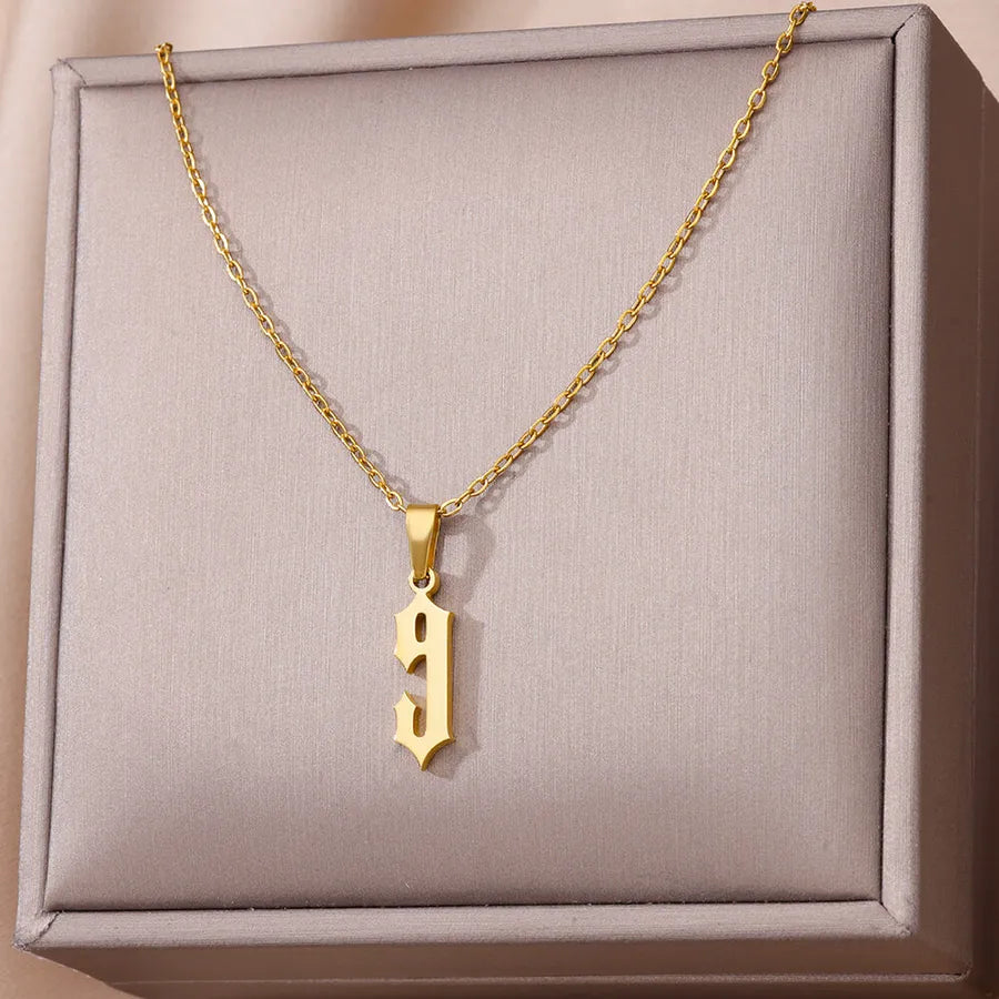 18K Gold PVD Geometric Pendant Necklace