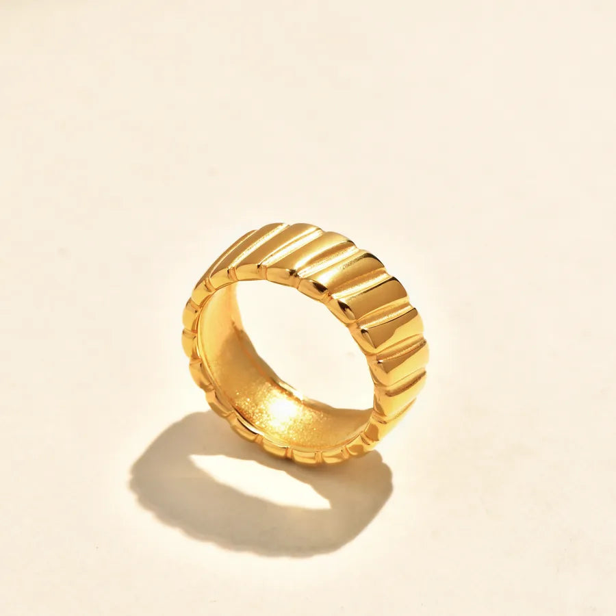 Gold Plated Boho Daisy Geometric Ring 5772901