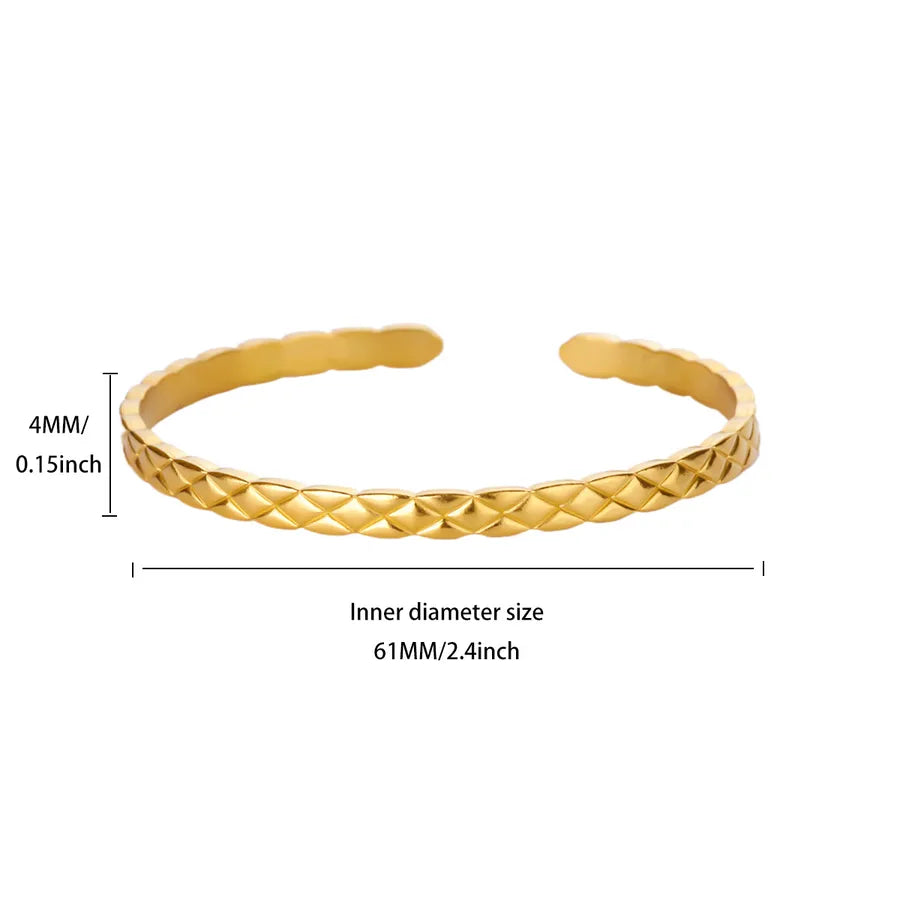 Gold Heart & Cross Mesh Bracelet for Women B2003G