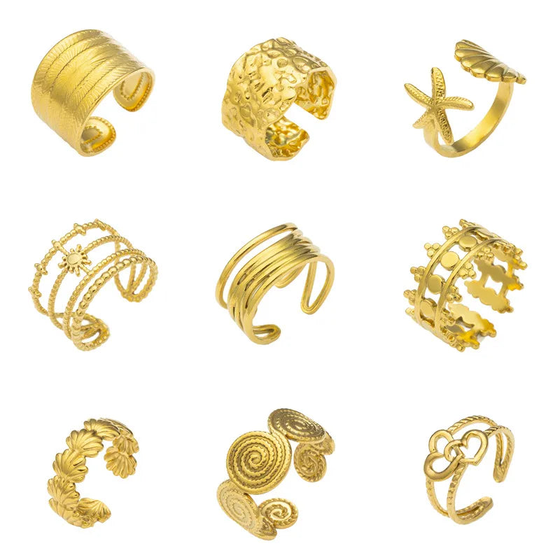 Adjustable Titanium Steel Fashion Ring