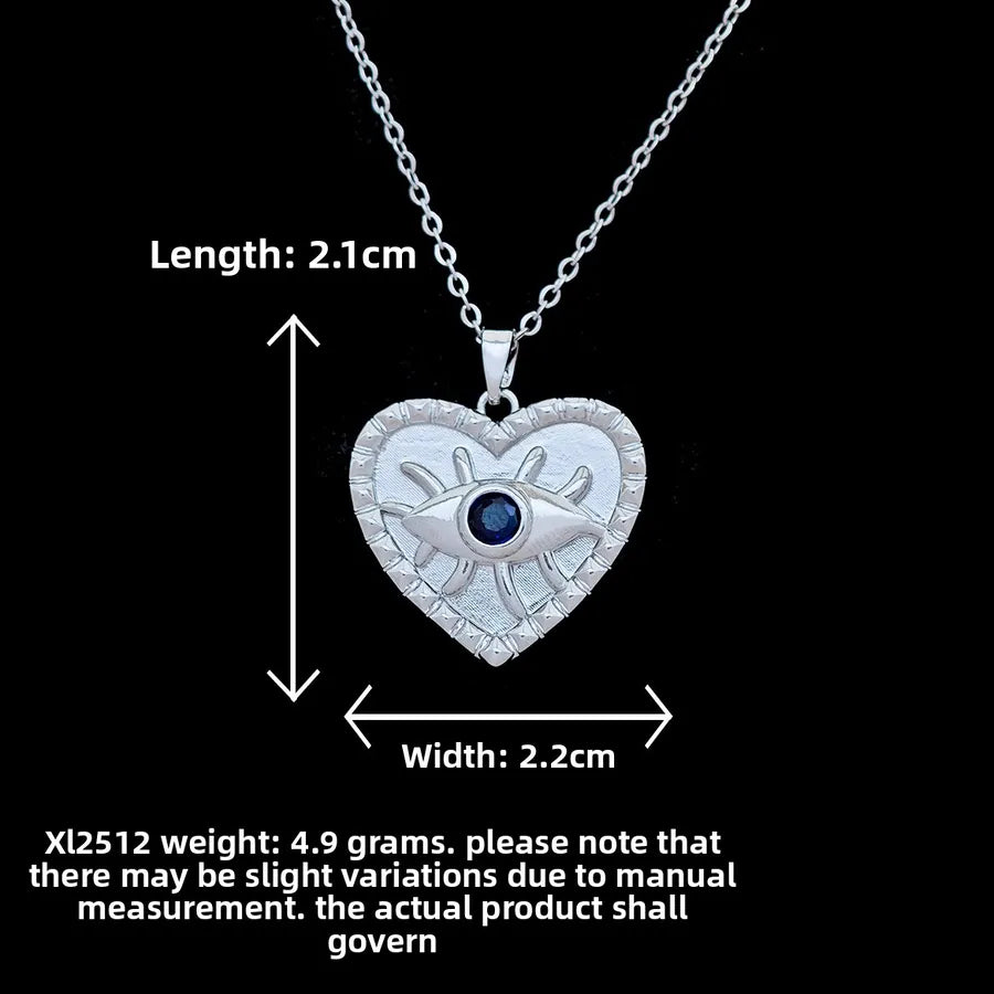 Butterfly & Whale Couple Pendant Necklace XL2512 Heart Blue Eyes Necklace Silver