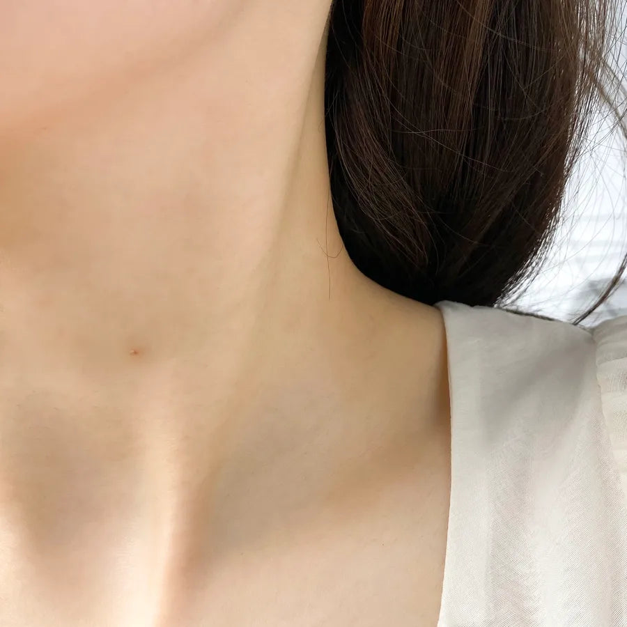 18K Gold Plated Geometric Titanium Necklace