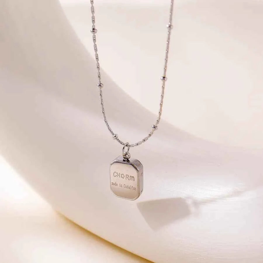 14K Gold Plated Stainless Steel Geometric Necklace