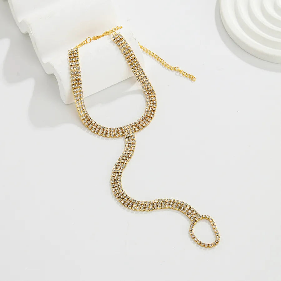 Women's Sparkling Rhinestone Beach Anklet