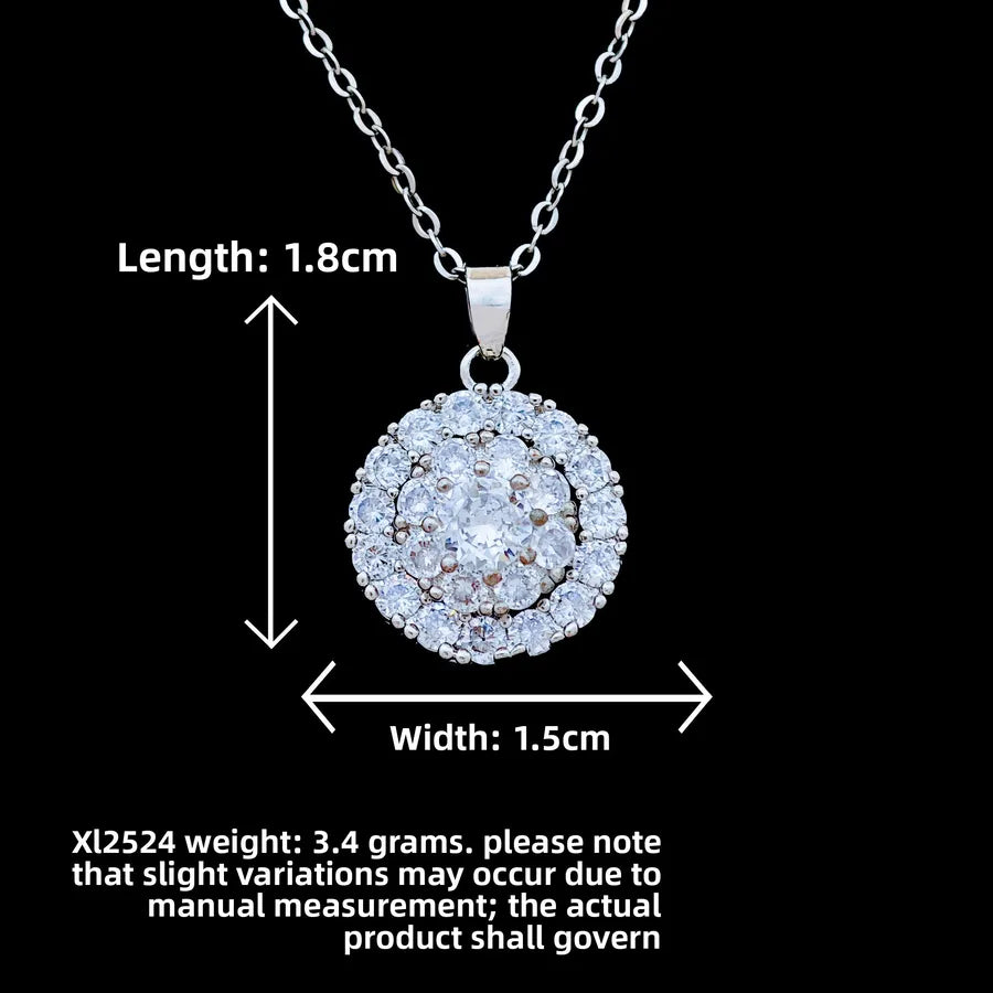 Butterfly & Whale Couple Pendant Necklace XL2524 Rotating Round Necklace Silver