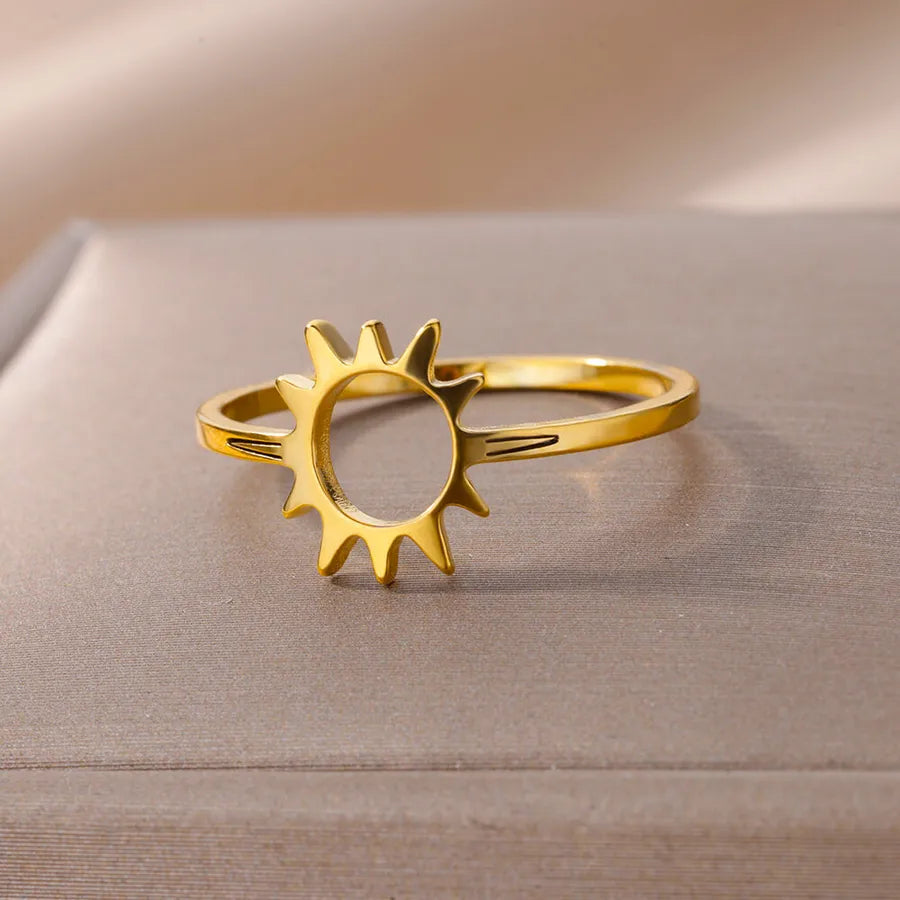Gold Plated Palm Leaf Ring