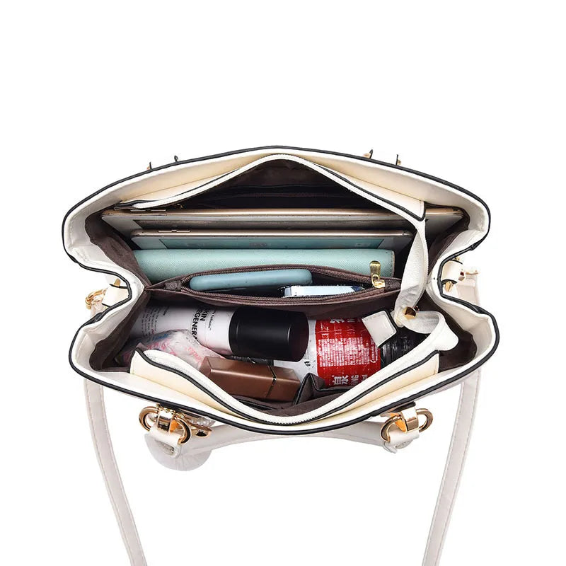 Women's Large Capacity Colorblock Shoulder Bag