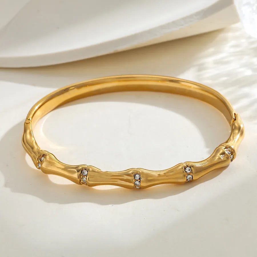 18K Gold Plated Geometric Zircon Bracelet