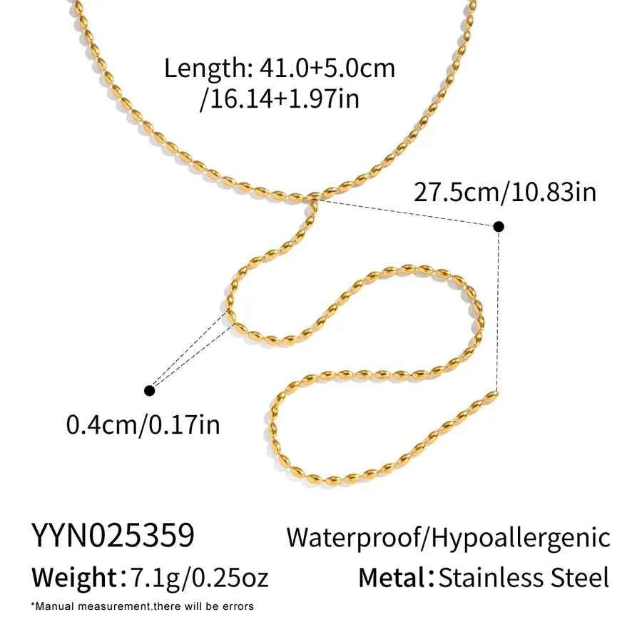 Minimalist Gold Tassel Chain Necklace