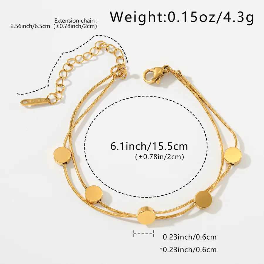 18K Gold Plated Geometric Stainless Steel Necklace