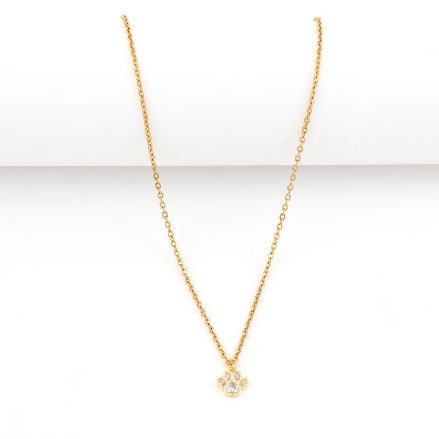 Gold Cat Claw Pendant Necklace – Stainless Steel