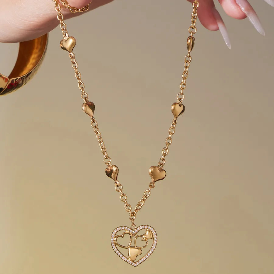 18K Gold PVD Geometric Stainless Steel Necklace