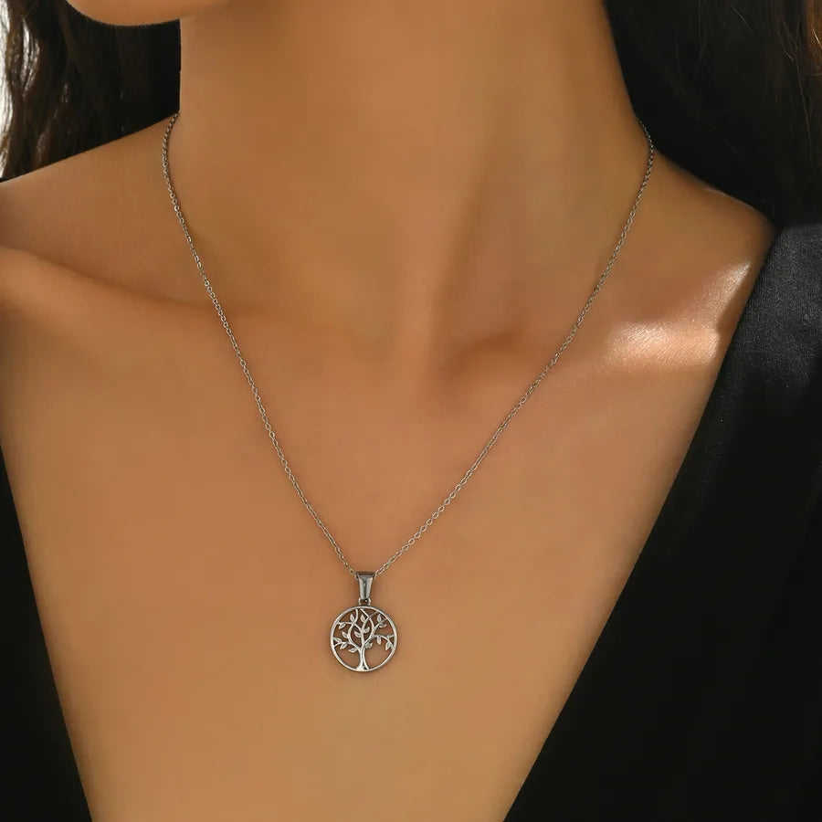 Silver Tree of Life Pendant Necklace