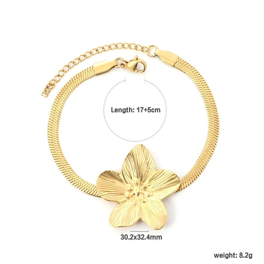 Boho Star & Bow Stainless Steel Bracelet BR287301G