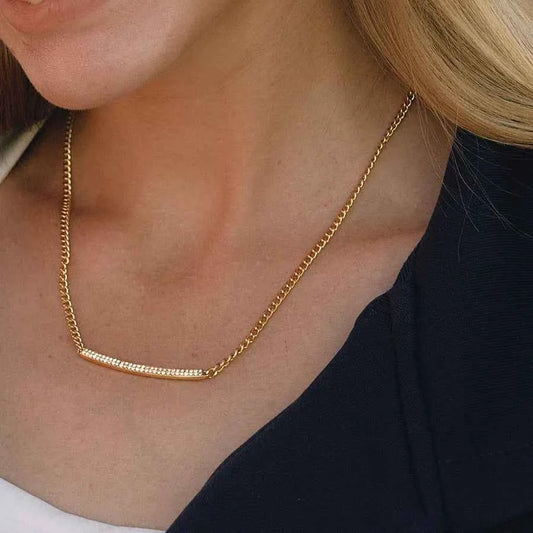 18K Gold Smiley Face Necklace for Women